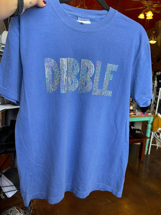 BLOCK DIBBLE ON BLUE