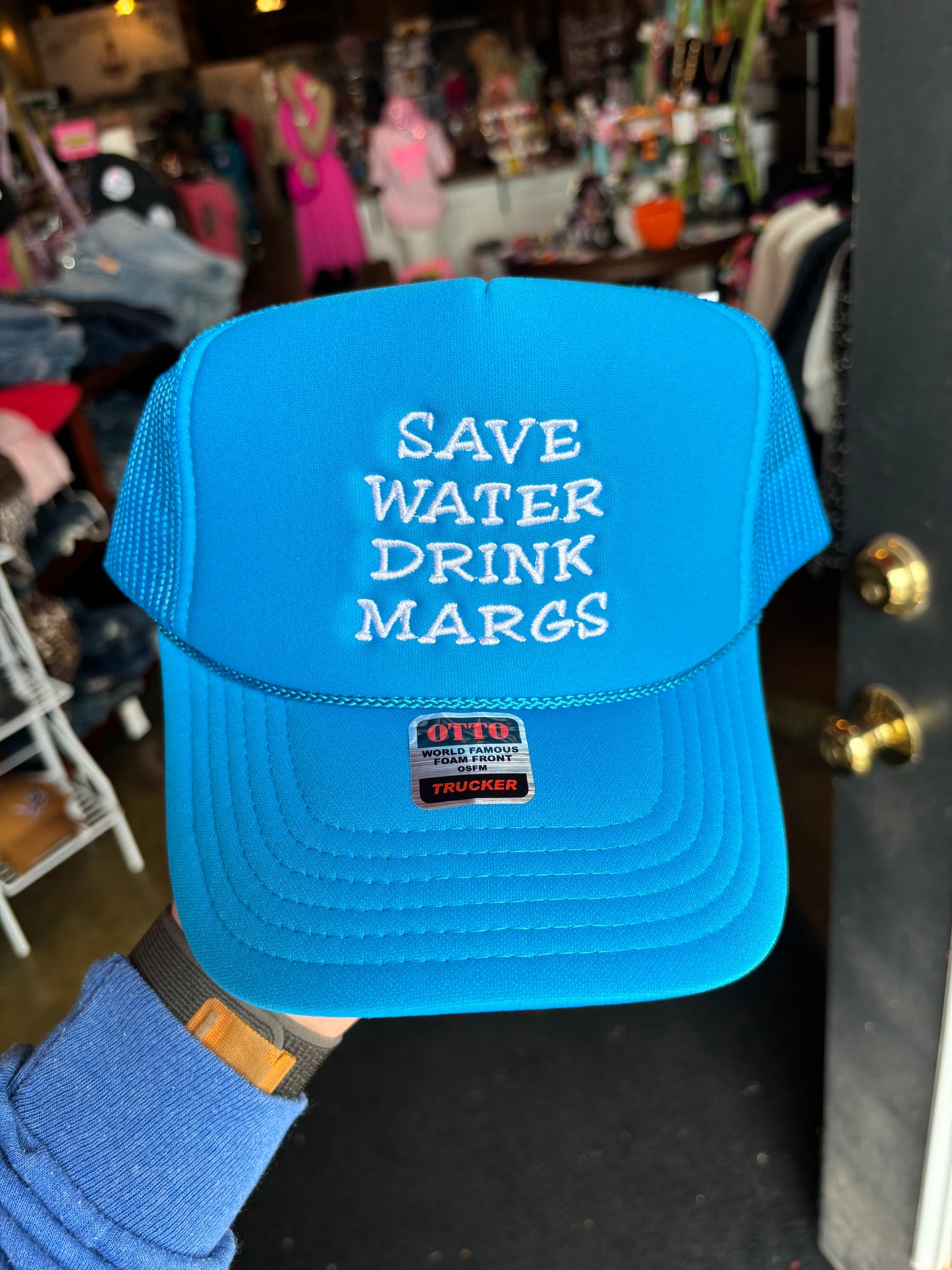 FOAM TRUCKER SAVE WATER DRINK MARGS