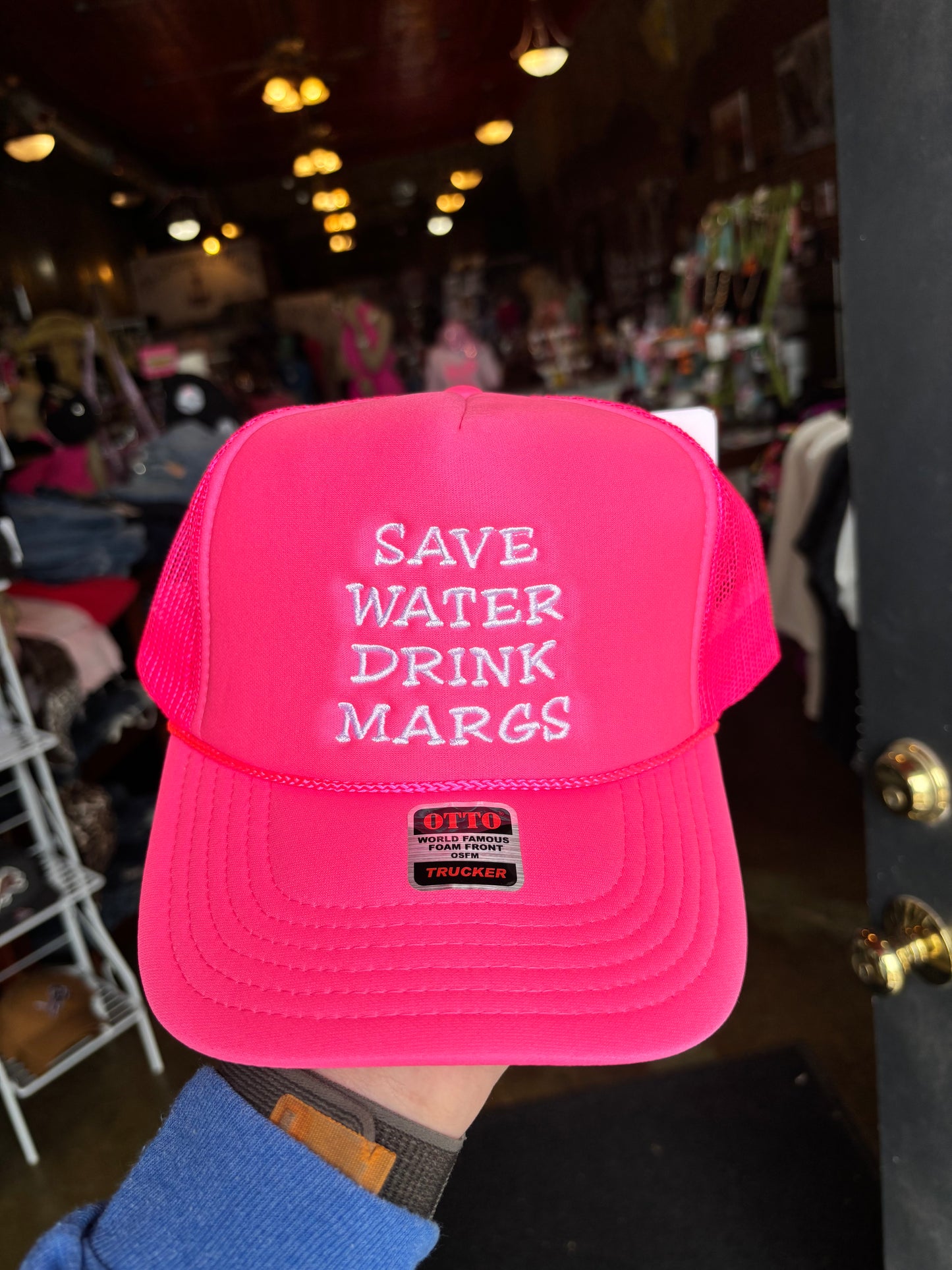 FOAM TRUCKER SAVE WATER DRINK MARGS