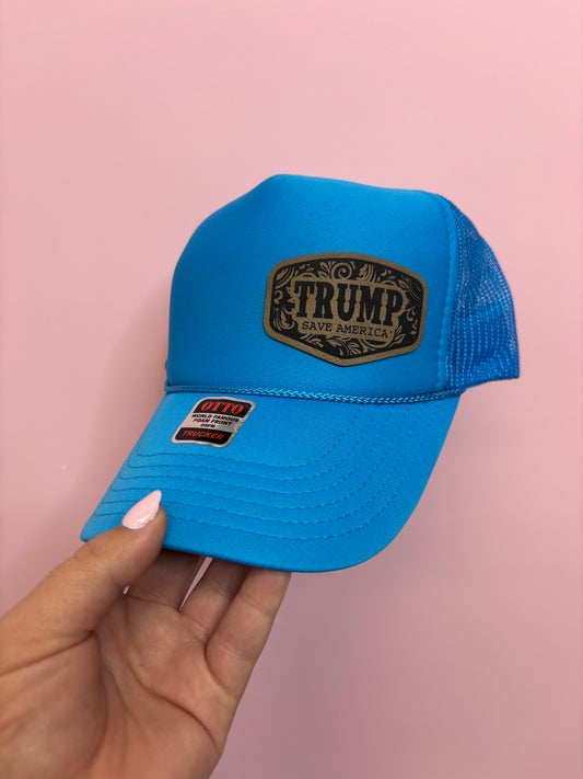 TRUMP TOOLED LEATHERETTE OTTO HAT